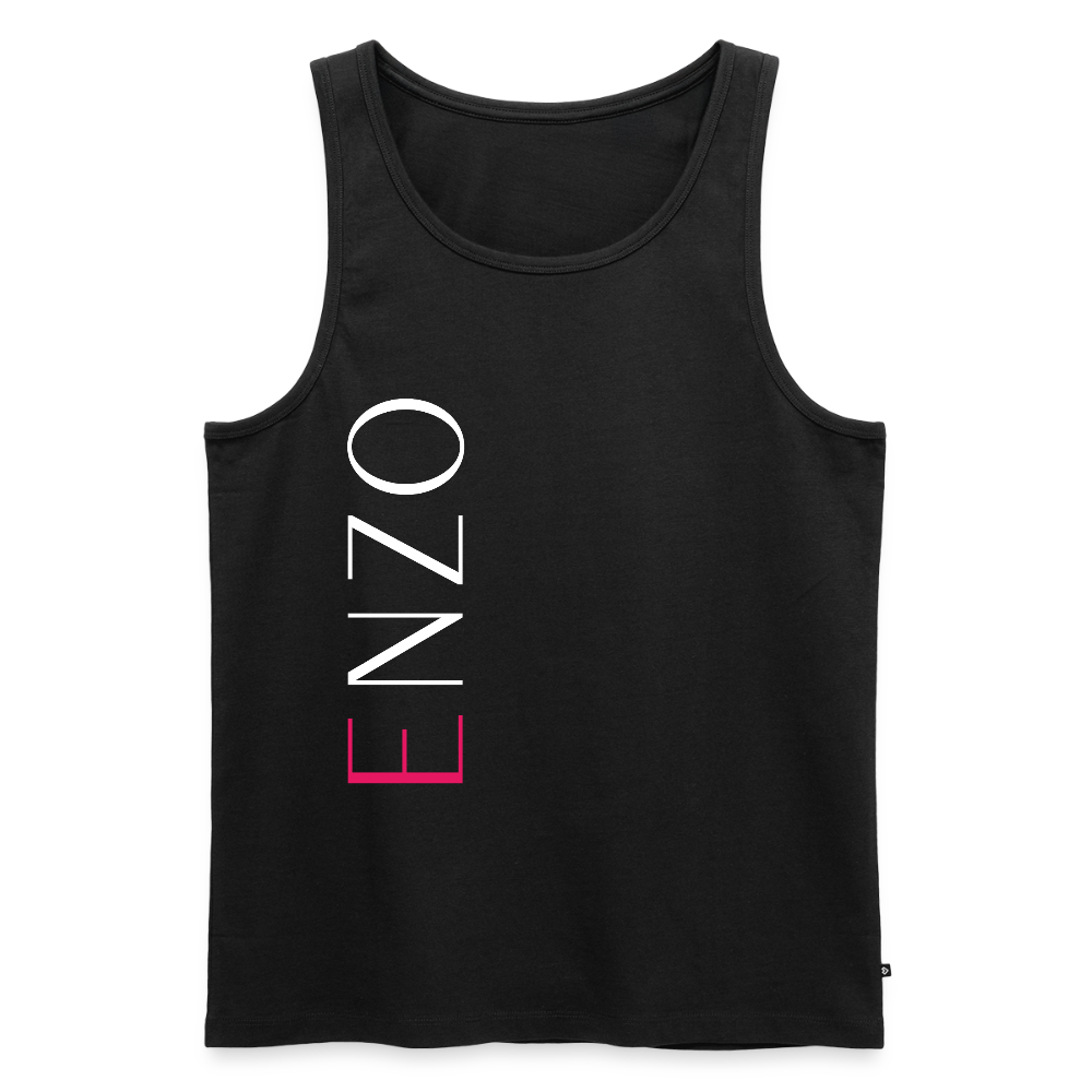 Tank Top Enzo Panzarotti Simple Black - Schwarz