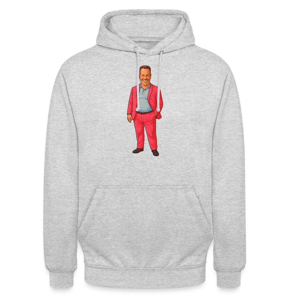 Unisex Hoodie - Hellgrau meliert