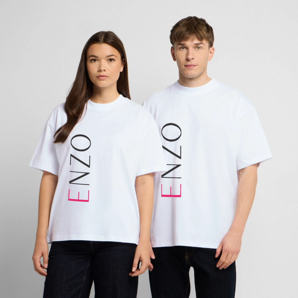 Heavy Oversize T-Shirt T-Shirt The Enzo Panzarotti Simple - Weiß