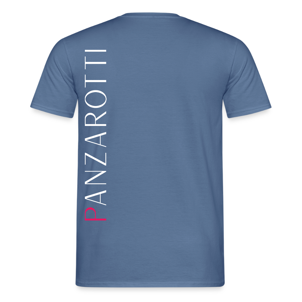 T-Shirt The Enzo Panzarotti Simple Black - Taubenblau 