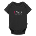 Baby Bio-Kurzarm-Body Enzo Panzarotti Simple Black - Schwarz