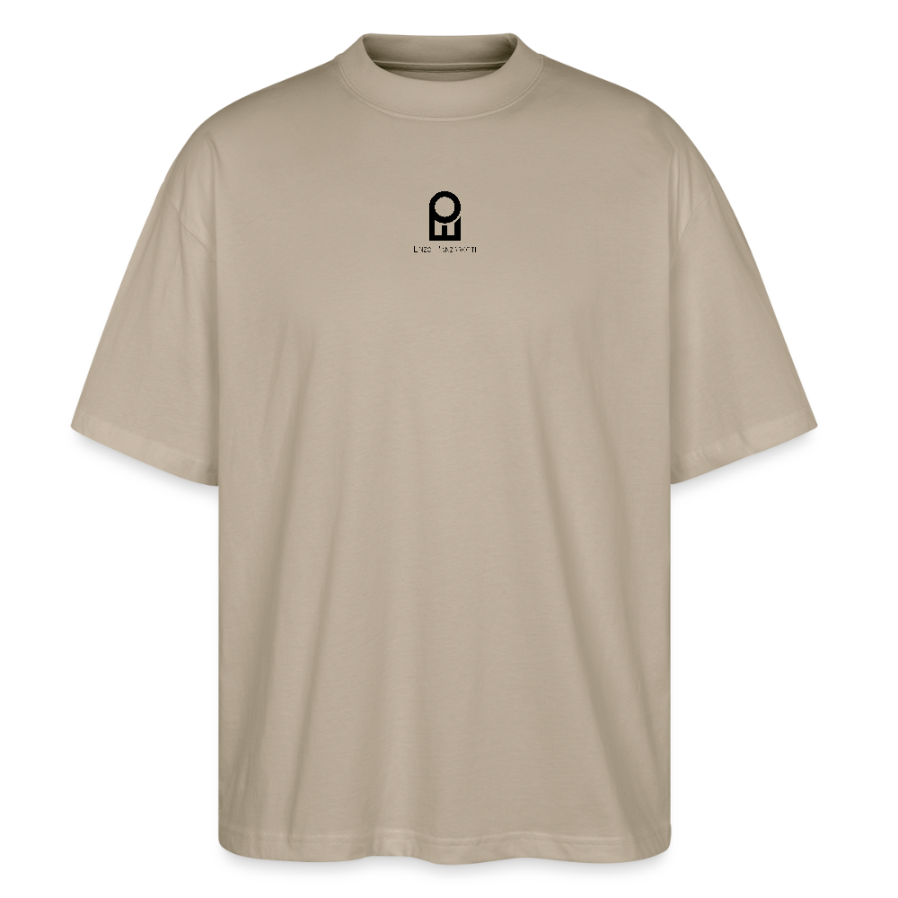 Oversize mit Logo - Steingrau