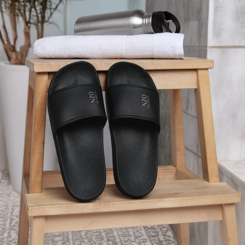 Badelatschen Enzo Panzarotti Simple Black - Schwarz