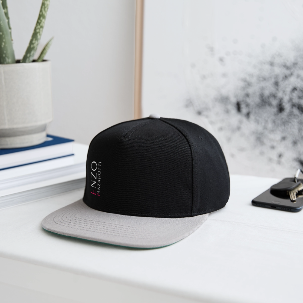 Snapback Cap Enzo Panzarotti Simple - Schwarz/Grau