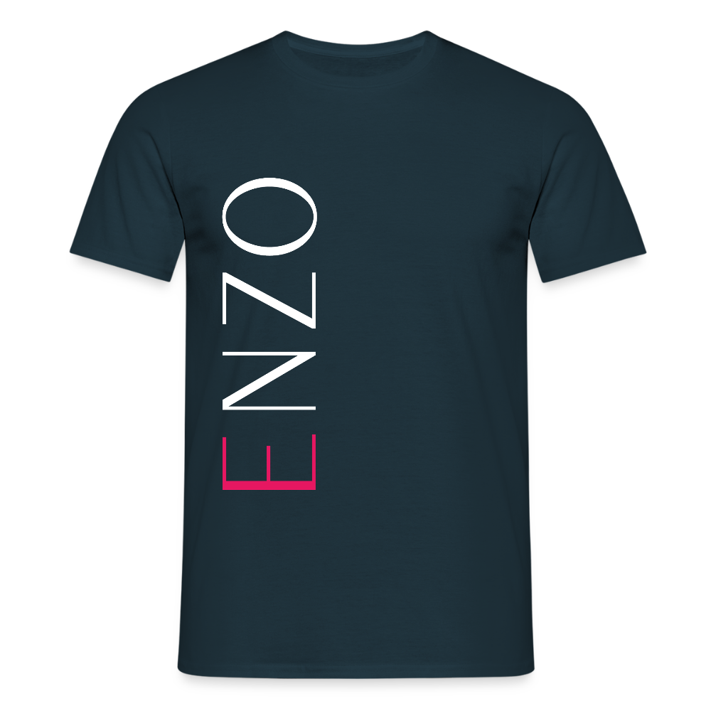 T-Shirt The Enzo Panzarotti Simple Black - Navy