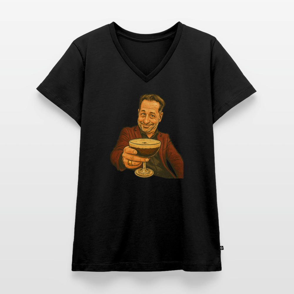 Frauen Bio-T-Shirt Espresso Panzarotti - Schwarz