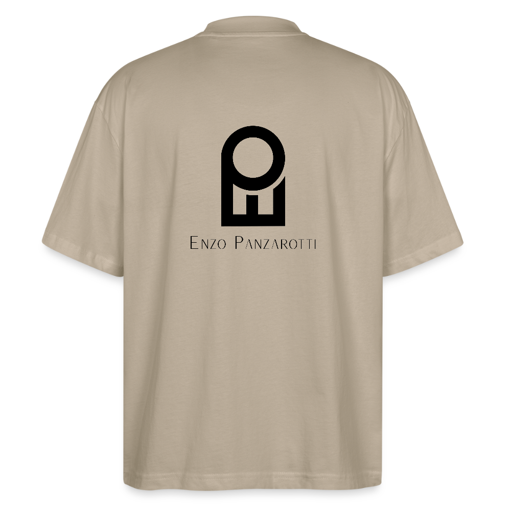 Oversize mit Logo - Steingrau