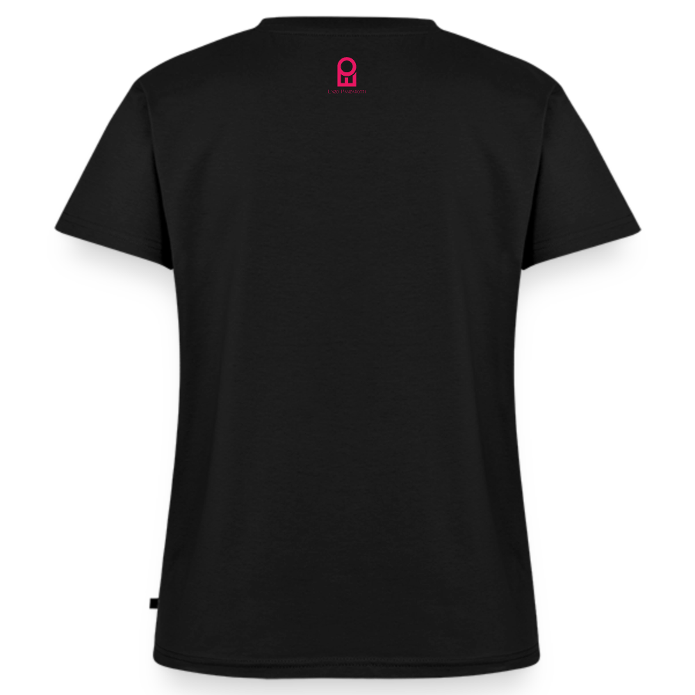 Frauen Bio-T-Shirt Enzo Panzarotti - Schwarz