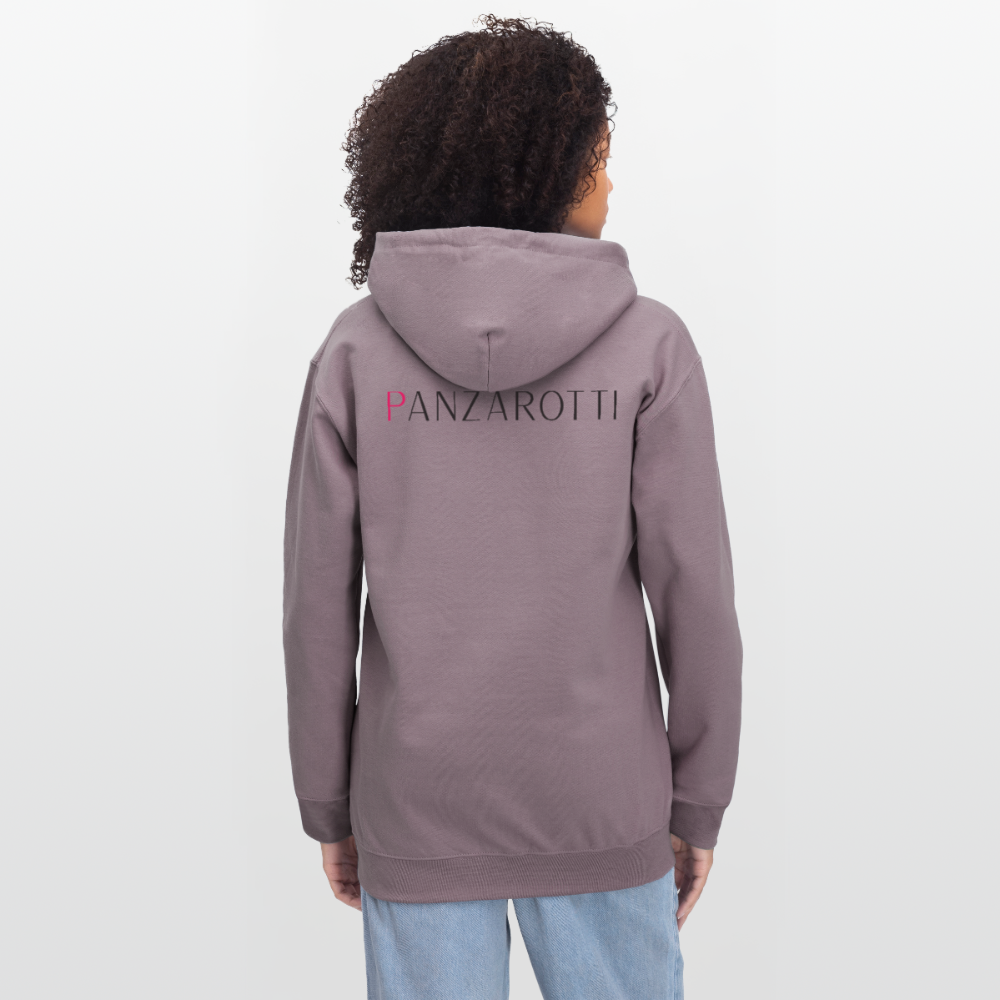 Hoodie mit Logo - Lilagrau 