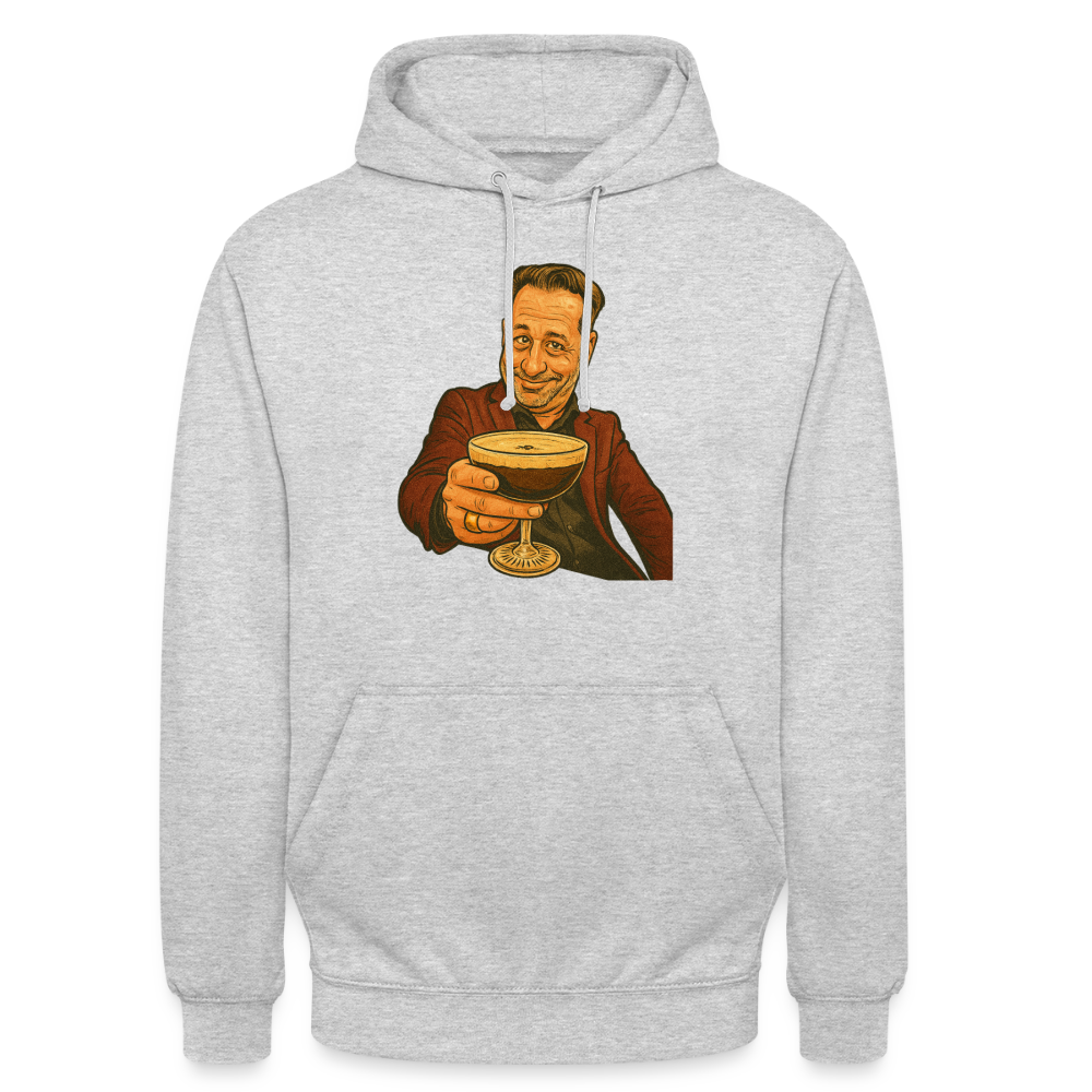 Unisex Hoodie - Hellgrau meliert