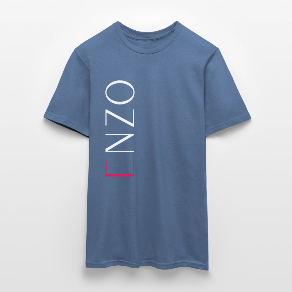 T-Shirt The Enzo Panzarotti Simple Black - Taubenblau 