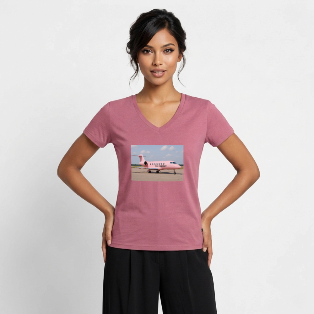 Freiheit über den Wolken - Damen T-Shirt (V) - Mauve