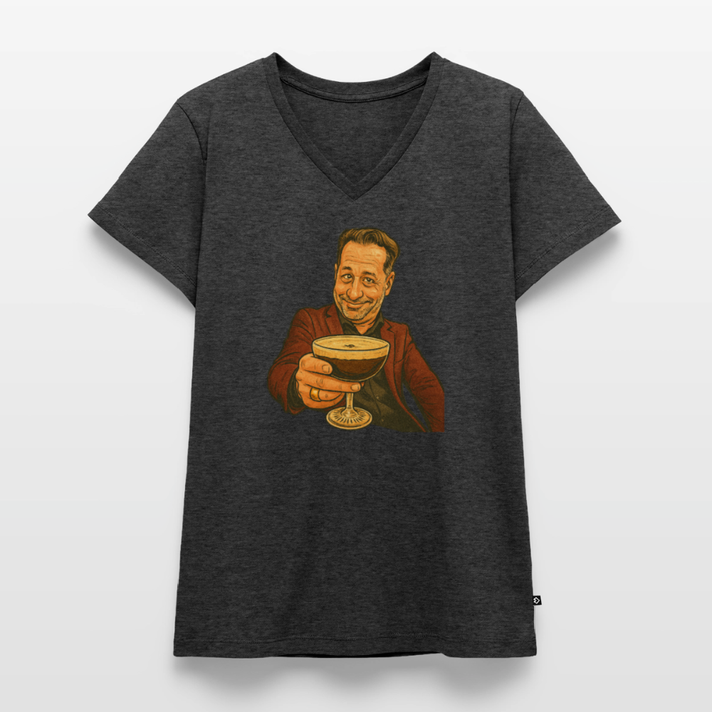 Frauen Bio-T-Shirt Espresso Panzarotti - Anthrazit meliert
