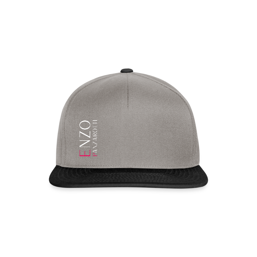 Snapback Cap Enzo Panzarotti Simple - Graphit/Schwarz