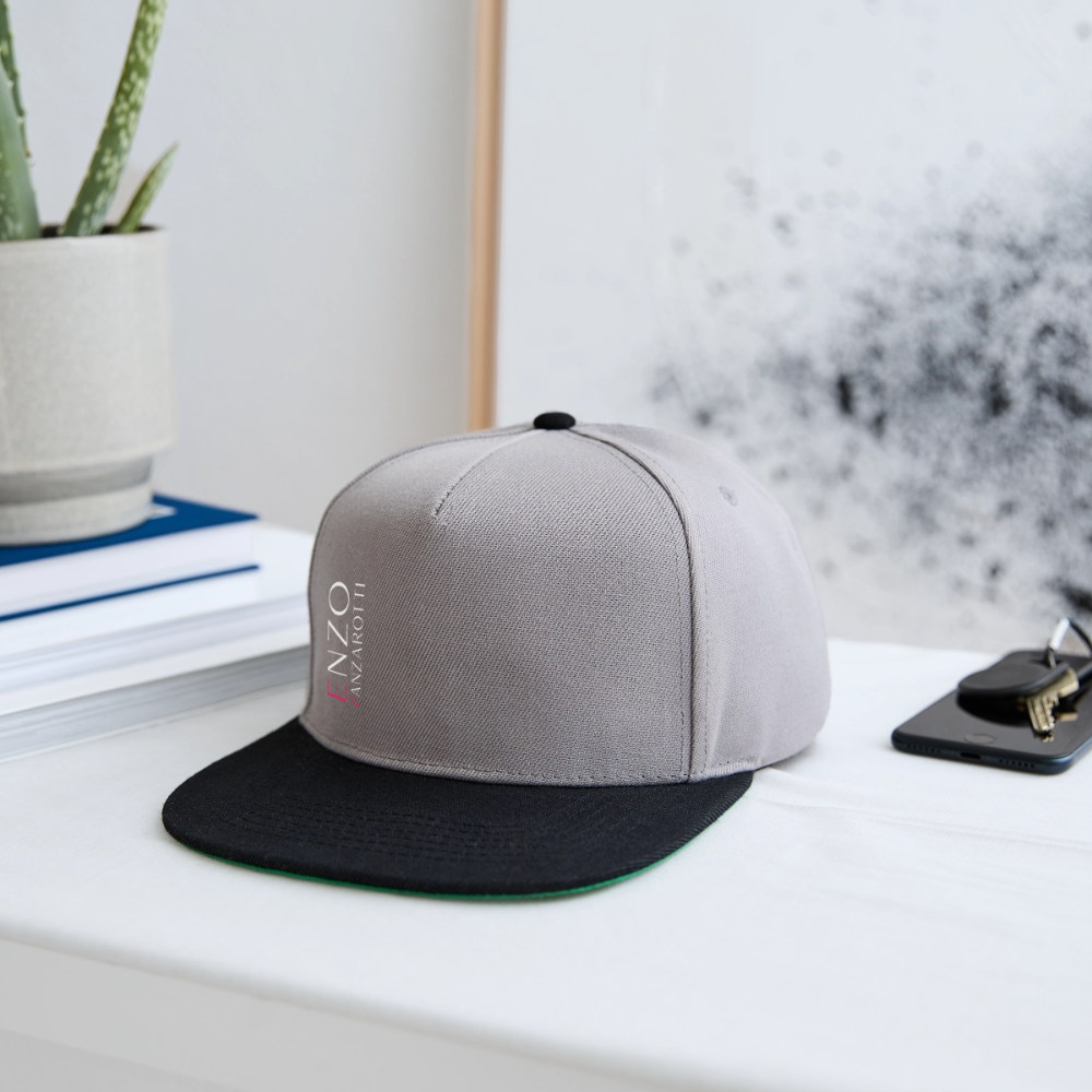 Snapback Cap Enzo Panzarotti Simple - Graphit/Schwarz