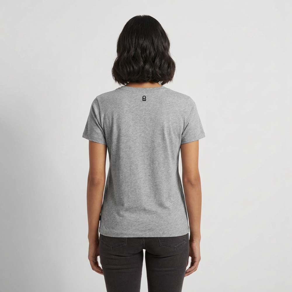 Frauen Premium T-Shirt - Grau meliert
